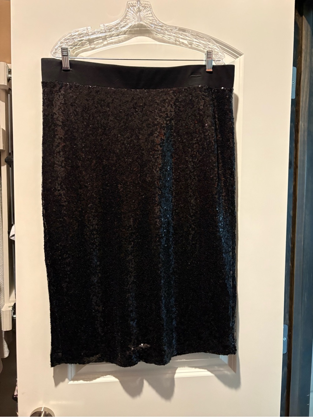 Torrid Black Sequin Pencil Skirt